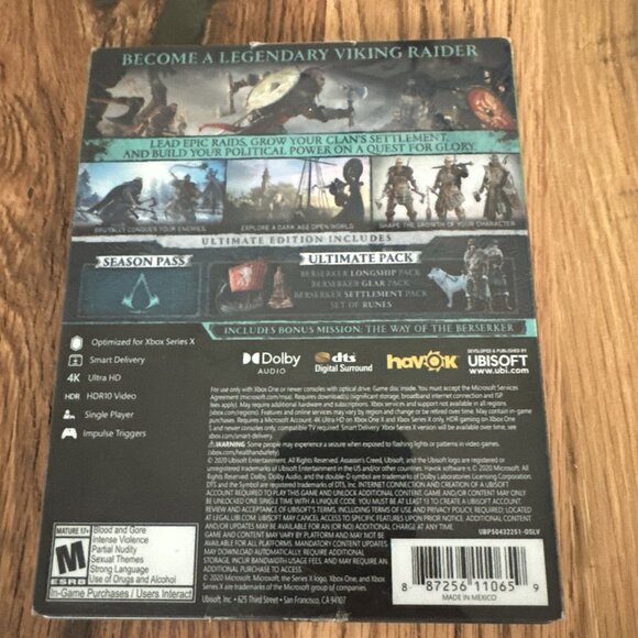 Assassin's Creed Valhalla Ultimate Steel Book Edition (Xbox 1 One, 2020) Tested - Picture 2 of 5